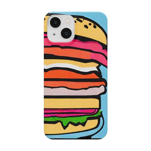 水色のハンバーガー屋さん Smartphone Case