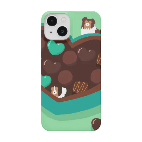 シェルティ×チョコ(ミントカラー) Smartphone Case