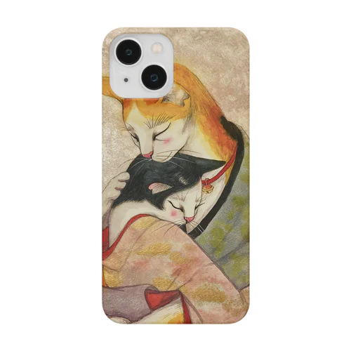 和猫　愛する2人 Smartphone Case