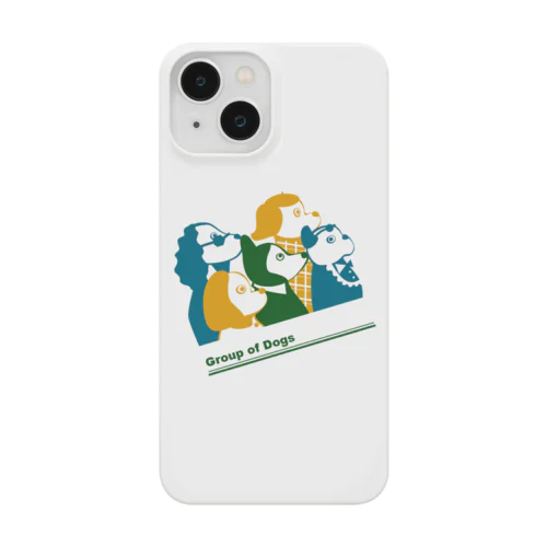 犬の群像（暗） Smartphone Case