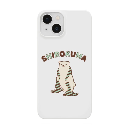 シロクマにマフラーを（チョコミントカラーVer.） Smartphone Case