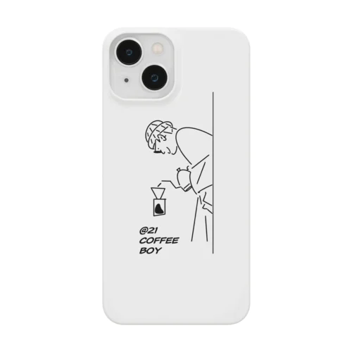 23coffeeboy iPhone Case : White スマホケース