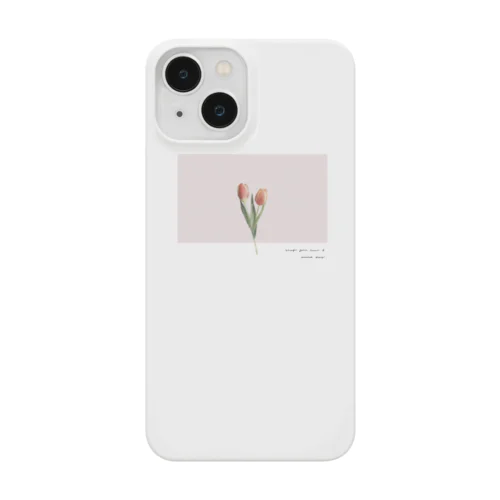 two peach tulip . Smartphone Case