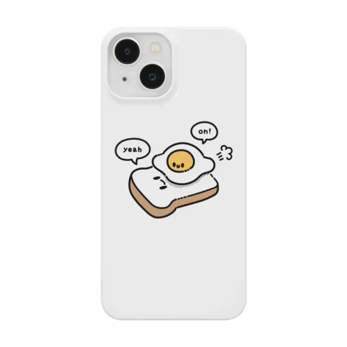 The fried egg on the toast ! スマホケース