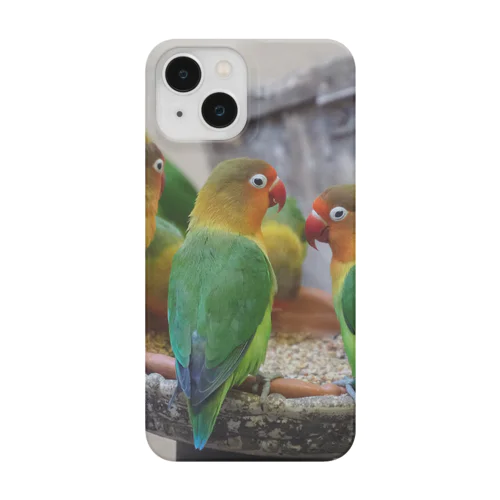 ルリゴシボタンインコ スマホケース