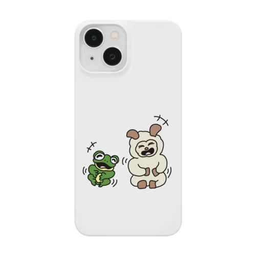 ヒツジトカエル 大笑いするふたり Smartphone Case