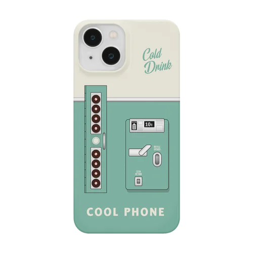 レトロ自動販売機パステルグリーン iPhone Smartphone Case