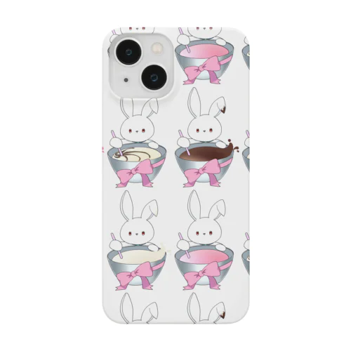 月のうさぎくん～チョコまみれ～スマホケース Smartphone Case