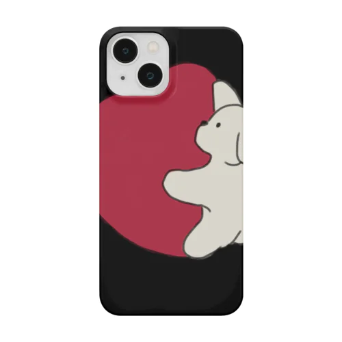 A loving puppy ~ black Smartphone Case