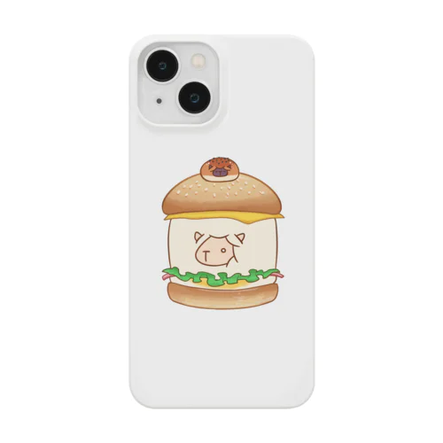 ハンバーガー（しょっくぱん） スマホケース