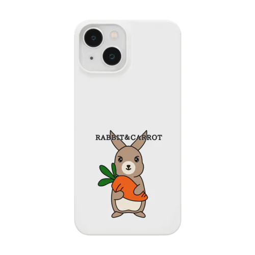 RABBIT＆CAROTTE(STAND UP) Smartphone Case