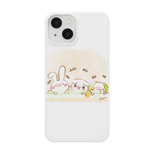 お風呂3匹けあうさ iPhone Smartphone Case