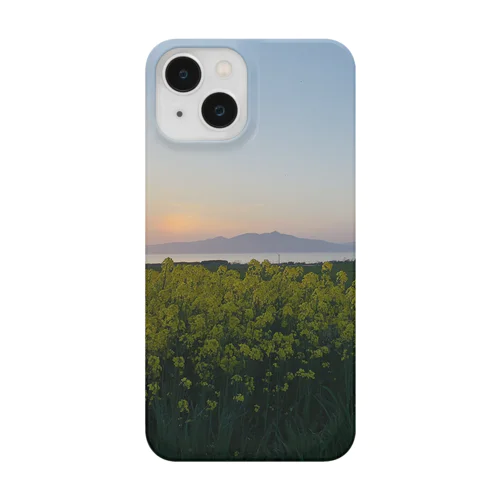 菜の花と夕陽 Smartphone Case