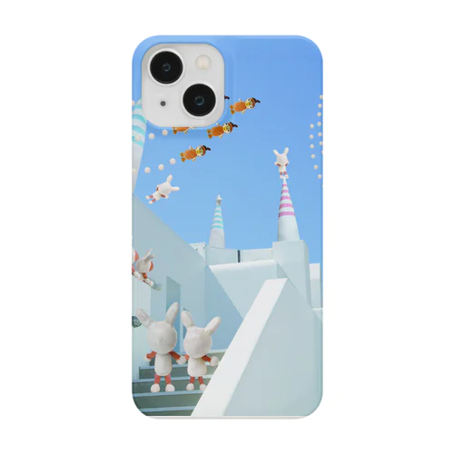 航空祭を観覧するウサギさん達 Smartphone Case