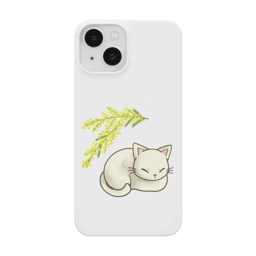 猫とミモザ Smartphone Case