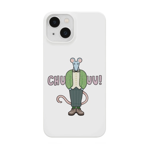 ノッポなみずいろのねずみ（服を着ている） Smartphone Case