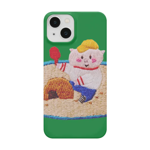 春福のお砂場遊びのぶたくん（緑） Smartphone Case