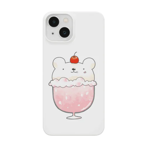 桜のしろくまクリームソーダ Smartphone Case