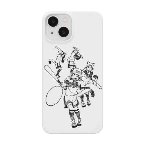 猫のソフトボールプレイヤー　ヒット！ Smartphone Case