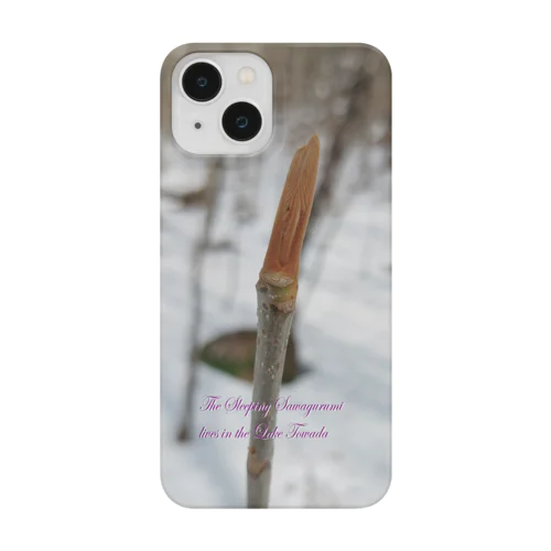 スリーピング サワグルミ（縦用） iPhone Smartphone Case