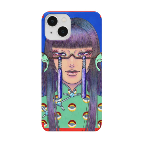 オオミズアオ・ポルカドット Smartphone Case