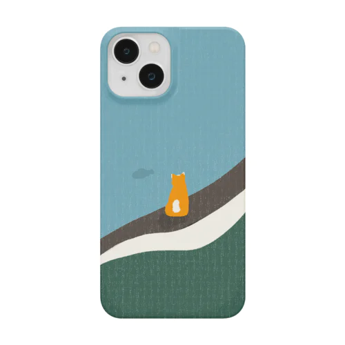 「柴犬と初めての海」/ 赤柴さん Smartphone Case