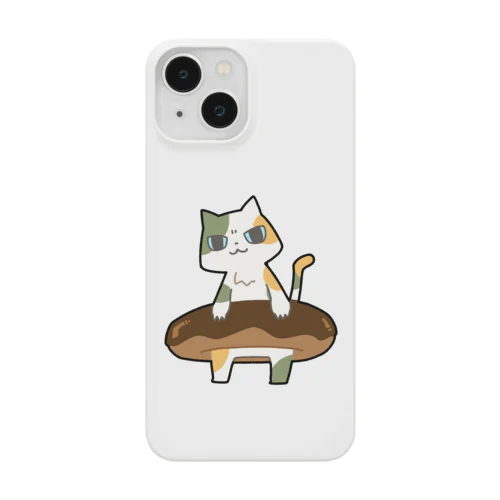 ドーナツをゲットしてご満悦の猫 Smartphone Case