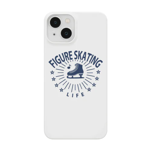 フィギュアスケート・星・figure skating・グッズ・デザイン・フィギアスケート・#Tシャツ・ステップ・スピン・ジャンプ・スケート靴イラスト・技・男子・女子・かっこいい・かわいい・アイスダンス スマホケース