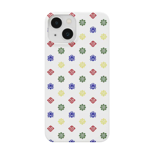 チベット文様（ドット柄 / タルチョー5色） Smartphone Case