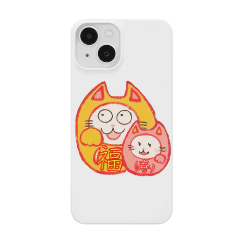 まねきねこだるま福さん寿さん Smartphone Case