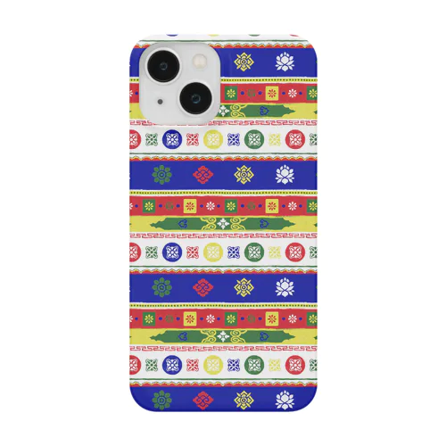 チベットのお寺（タルチョー5色） Smartphone Case