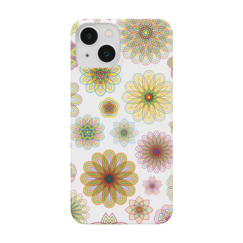 やさしい色合いの花柄 Smartphone Case