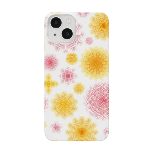 華やかな色合いの花柄 Smartphone Case
