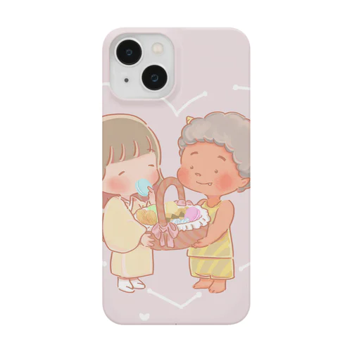 オニくんから、さやちゃんへ (スマホケース) Smartphone Case