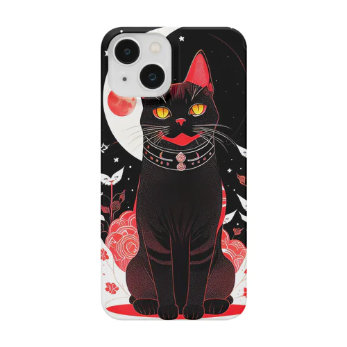 月と黒猫 Smartphone Case