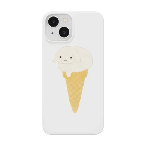 うさアイスクリーム(白ロップ) Smartphone Case