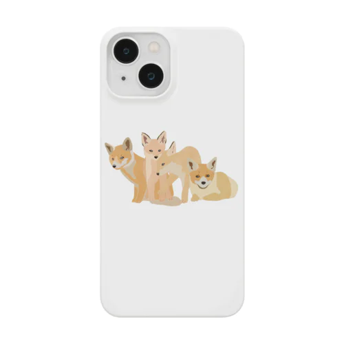 寄り添う　キツネたち Smartphone Case