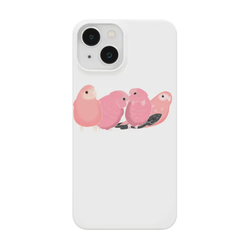 寄り添う　アキクサインコ Smartphone Case