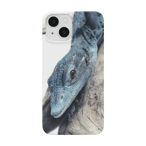 コバルトツリーモニター（色鉛筆画） Smartphone Case