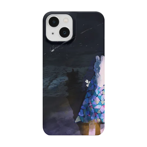 海と夜とうさぎ人 Smartphone Case