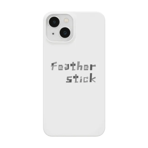 Feather stickモノトーン Smartphone Case