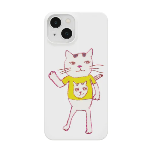 こんなふうに見えるニャン（ねこシンプル）【復刻シリーズ】 Smartphone Case