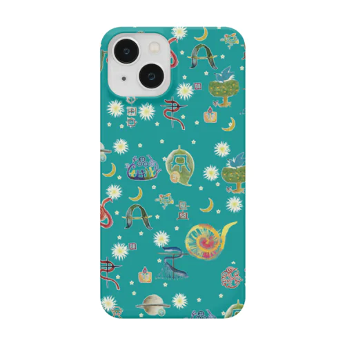 楽しいヲシテ文字いろいろ　海 Smartphone Case