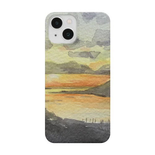 【沖縄風景画】知念半島の朝焼け Smartphone Case