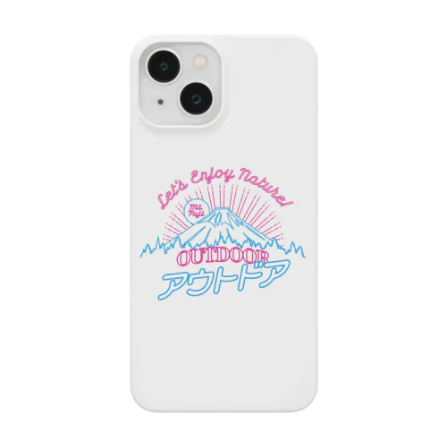 アウトドア（ネオン富士山） Smartphone Case