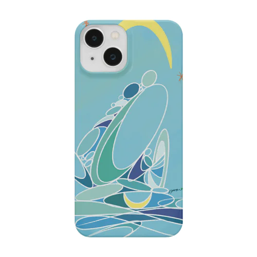 月夜の水面スマホケース Smartphone Case