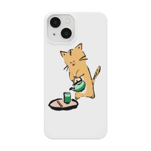 ティータイムねこきち スマホケース