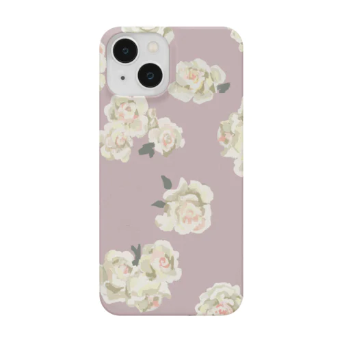 白薔薇ピンク地 Smartphone Case