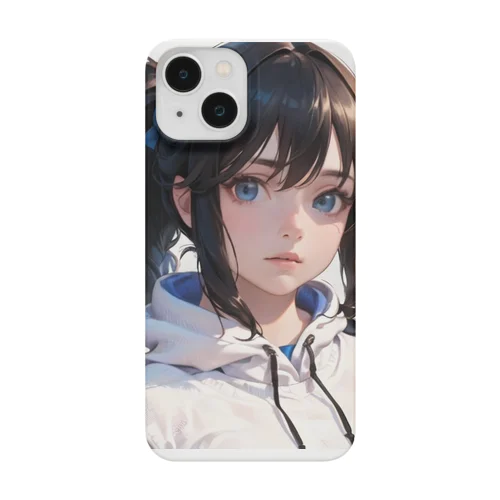 透明感あるポニーテールの女の子 Smartphone Case