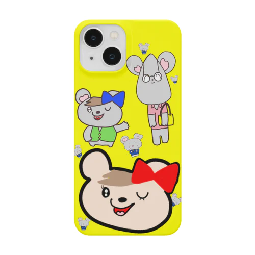 ミラクルアニマルズ(黄色無地) Smartphone Case